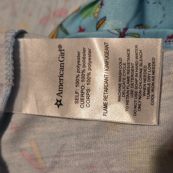 Wellie Wishers from American Girl, girls size 7 dragon fly long sleeve nightgown - Picture 6 of 6
